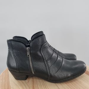 Rieker Antistress Womens Black Ankle Boots EUR 42 US 11/ 11.5 (2399629)